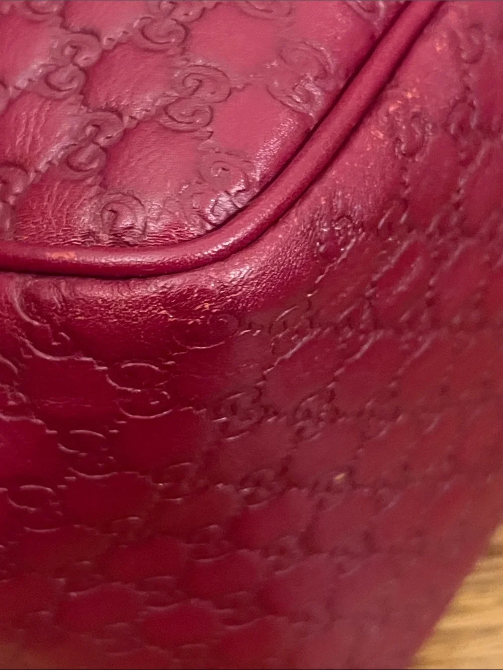 Gucci Small Bree Satchel Maroon Authentic